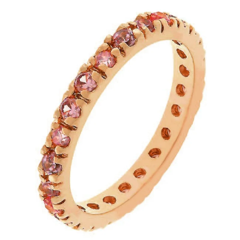 Eternity Style Cubic Zirconia Eternity Ring For Women