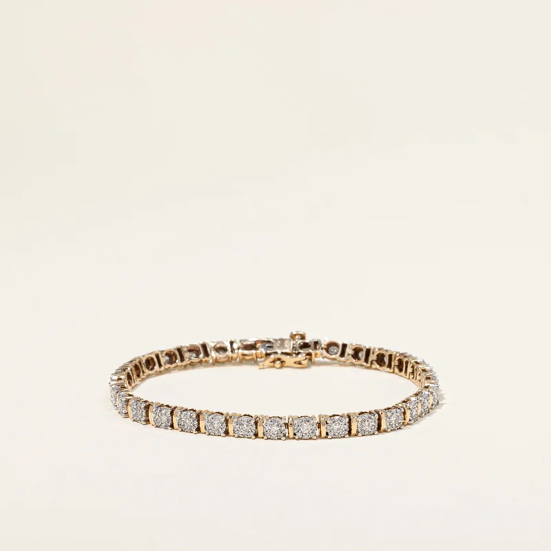 Pave Set Diamond Tennis Bracelet | 1.60ctw | 6.5" |