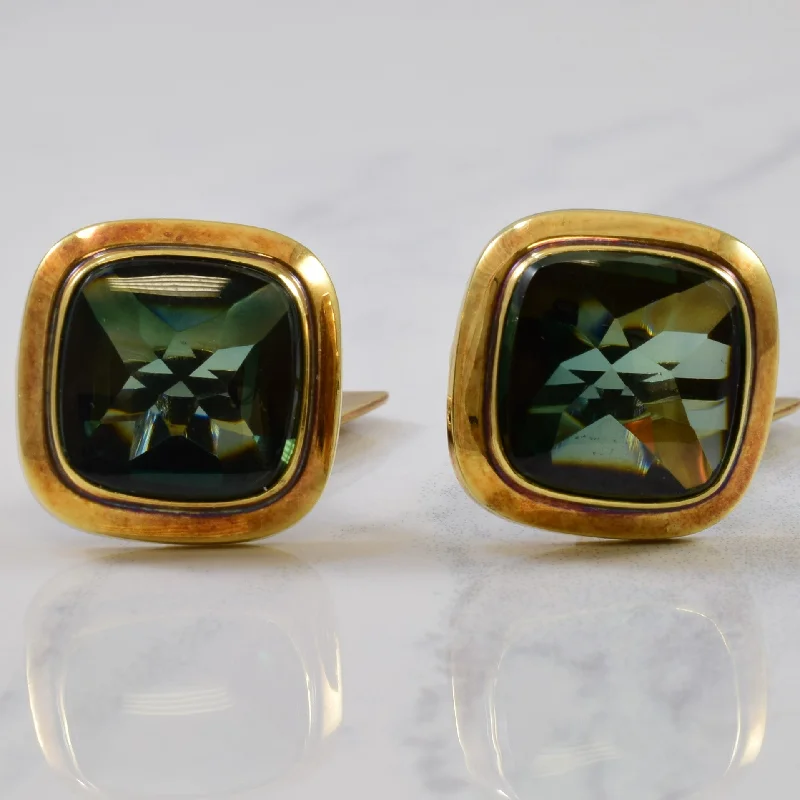 Synthetic Spinel Cufflinks | 16.00ctw |