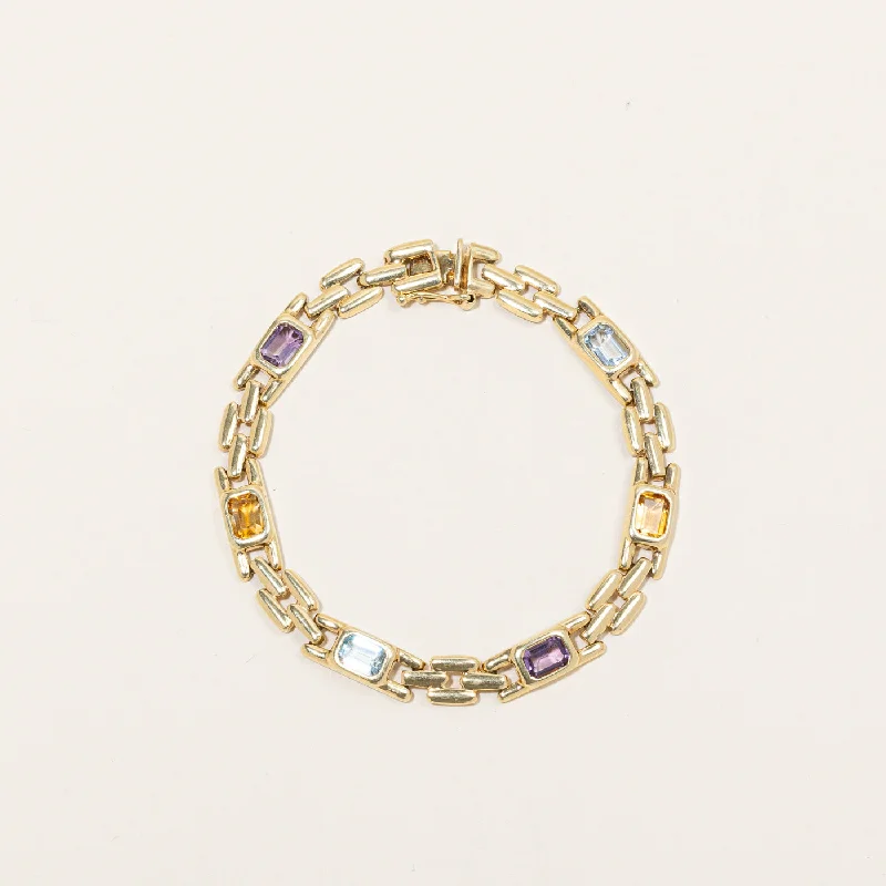 Multi Gem Bracelet | 4.00ctw | 7" |