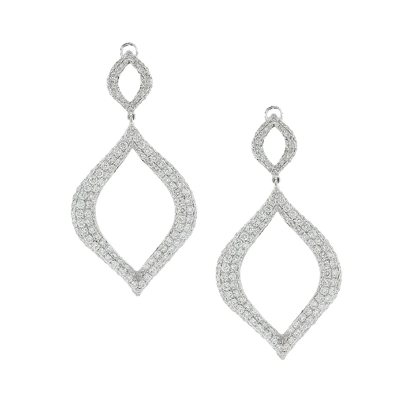 Diamond Princess Gold Drop Earrings