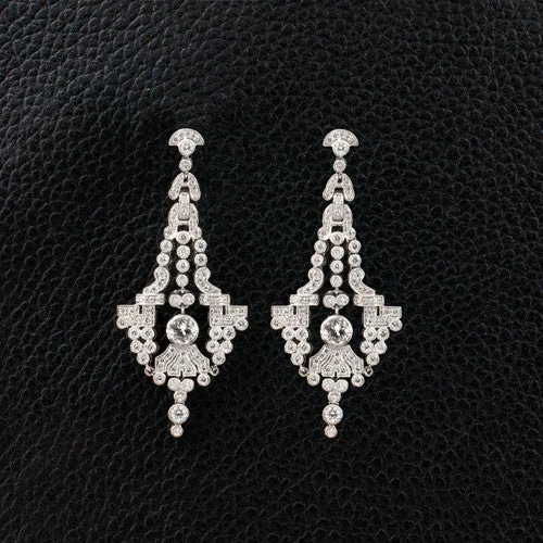 Diamond Chandelier Earrings