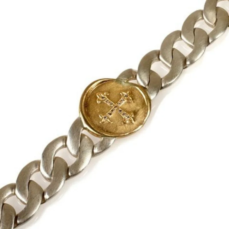 Diamond Cross Bracelet